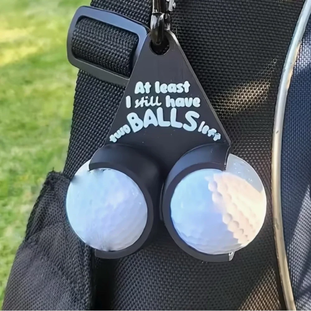 Funny Golf Ball Holder Keychain - Picture 3 of 7